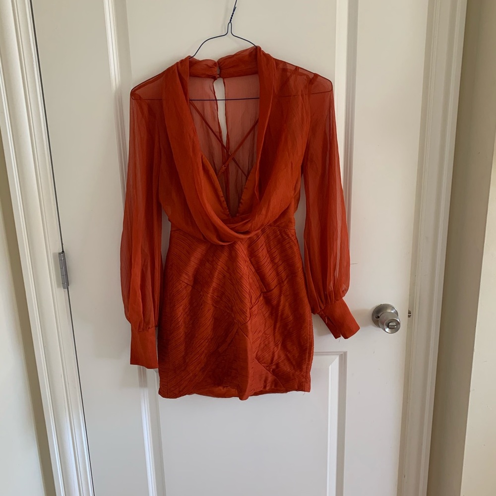 Burnt Orange Asos Dress